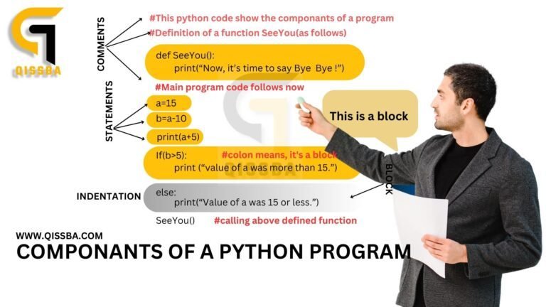 Components Of A Python Program | CBSE - Class 12 Qissba