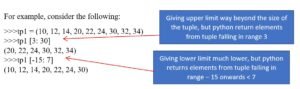 example-of-slicing-the-tuples-in-python
