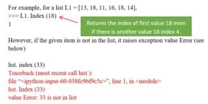 list's-index-method-in-python
