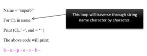 traversing-string-in-python