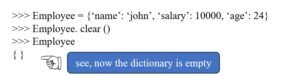 clear()-method-of-dictionary-in-python